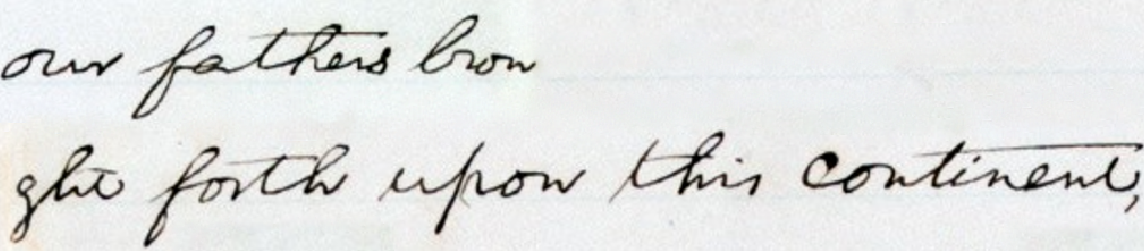 Our fathers brought forth upon this continent