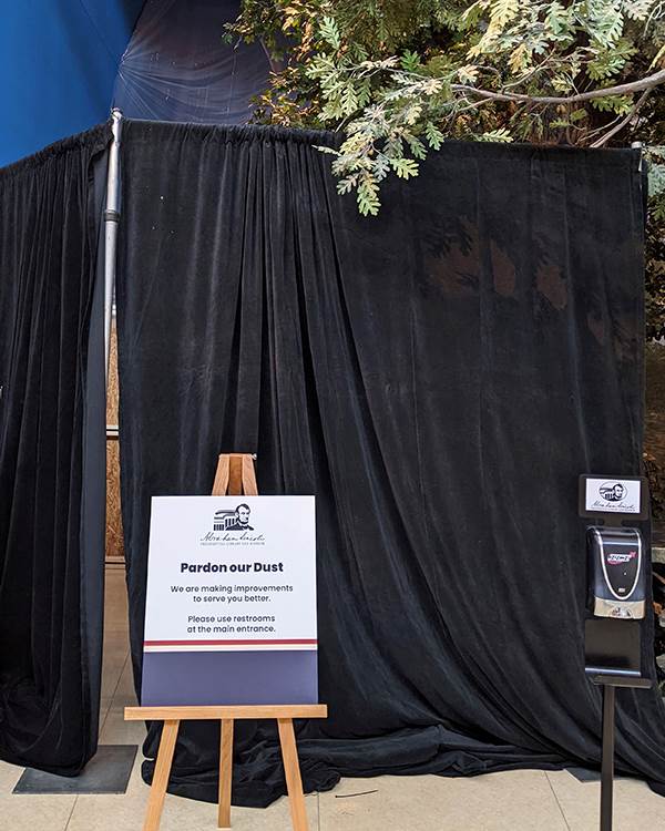 Our visitors over the next few weeks may notice some construction.