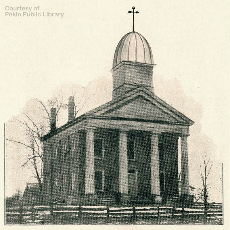 The Tazewell County Courthouse in Lincoln's day